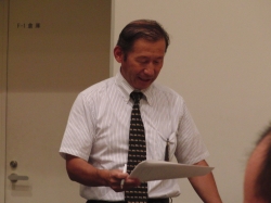 島田君から会計報告、予算案の説明